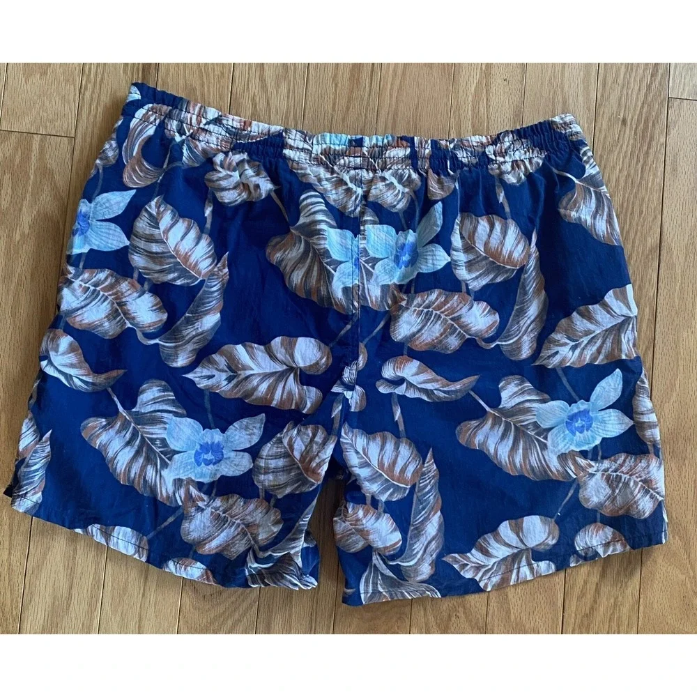 Catalina Floral Swim Trunks Board Shorts Lined Men's Size Large